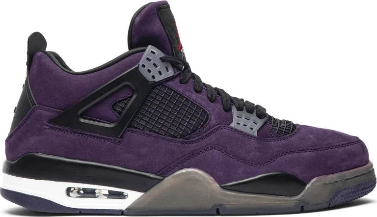 Air Jordan 4 Retro - Purple Suede - White Midsole