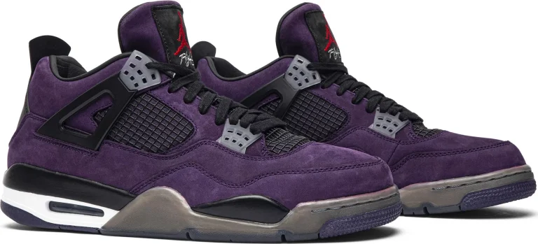 Air Jordan 4 Retro - Purple Suede - White Midsole