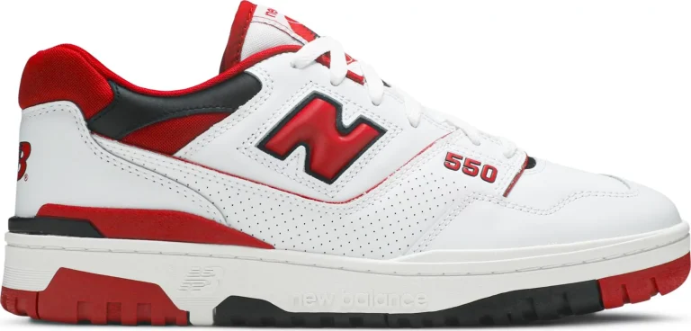 New Balance 550 - White Team Red
