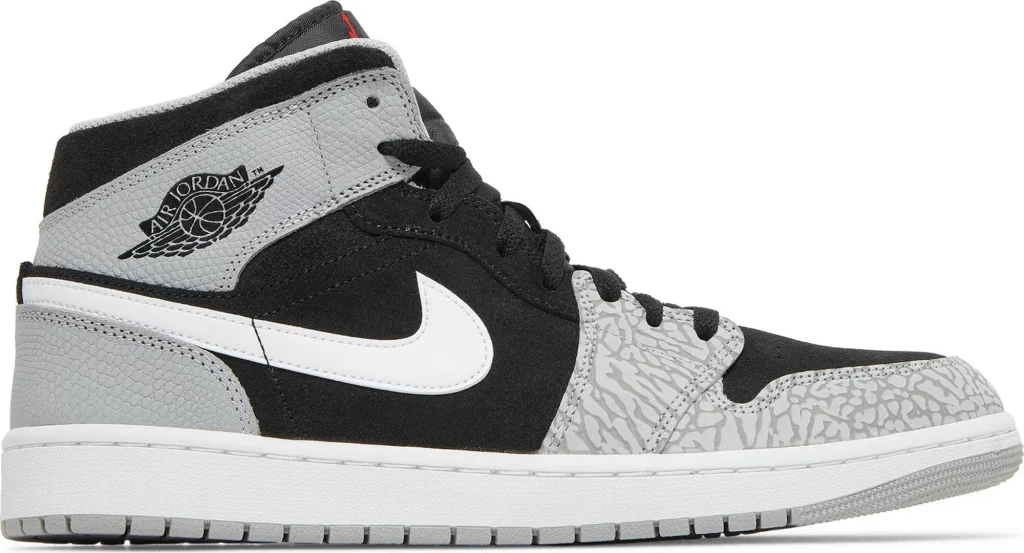 AIR JORDAN 1 MID SE - ELEPHANT TOE BLACK