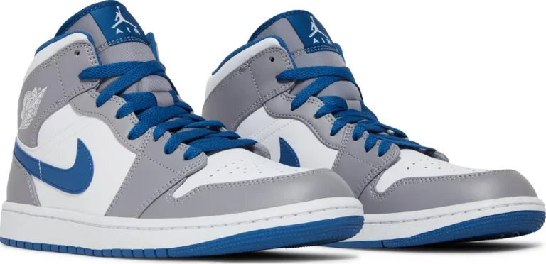 Air Jordan 1 Mid - Cement True Blue
