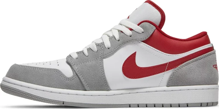 Air Jordan 1 Low SE - Light Smoke Grey Gym Red