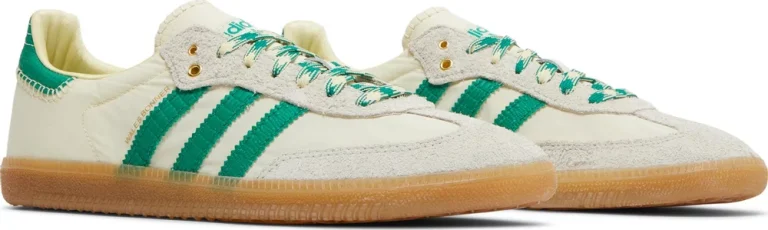 Wales Bonner x Samba - Cream White Bold Green