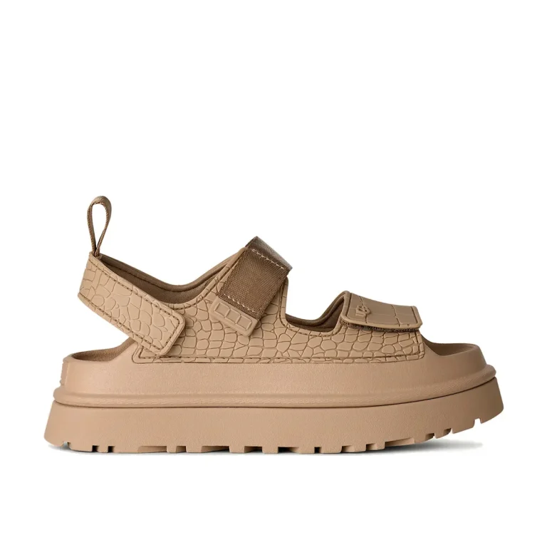 UGG Golden Glow Sandal Embossed Mustard