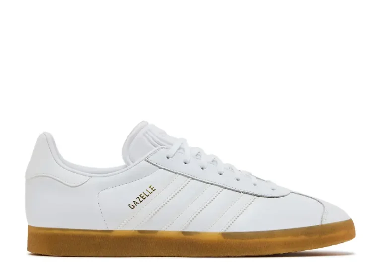 Gazelle - White Leather Gum