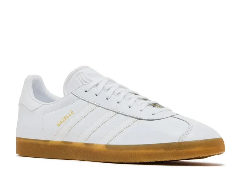 Gazelle - White Leather Gum