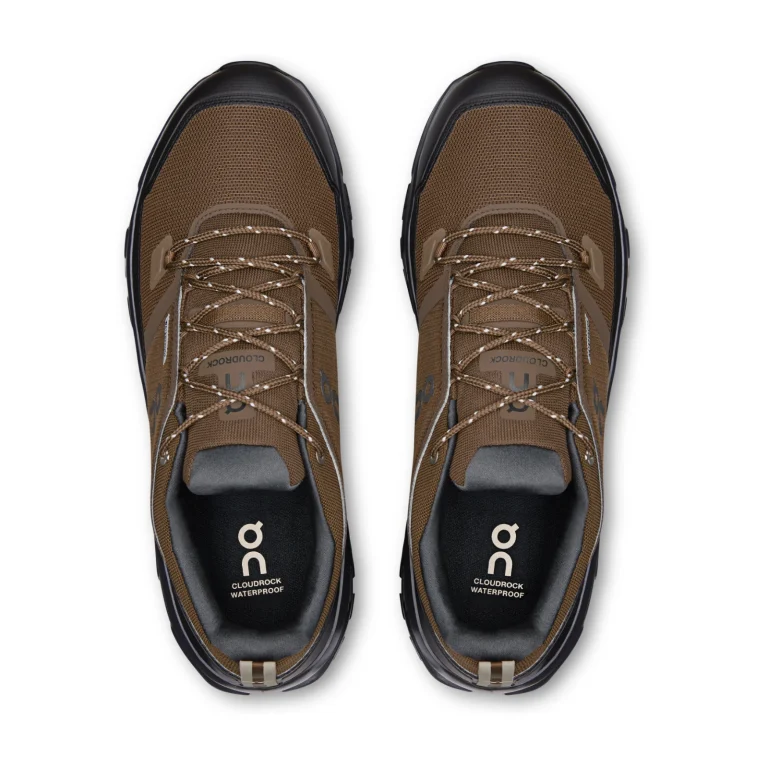 On Cloudrock Low Waterproof - Earth Black