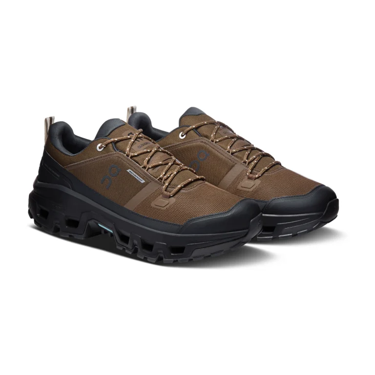 On Cloudrock Low Waterproof - Earth Black