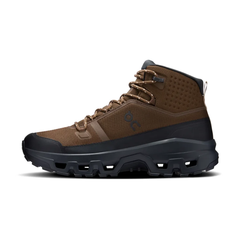 On Cloudrock Mid Waterproof - Earth Black