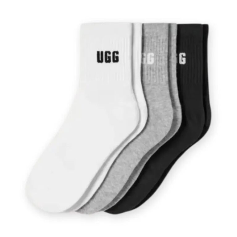 UGG Logo Quarter Socks 3-Pack